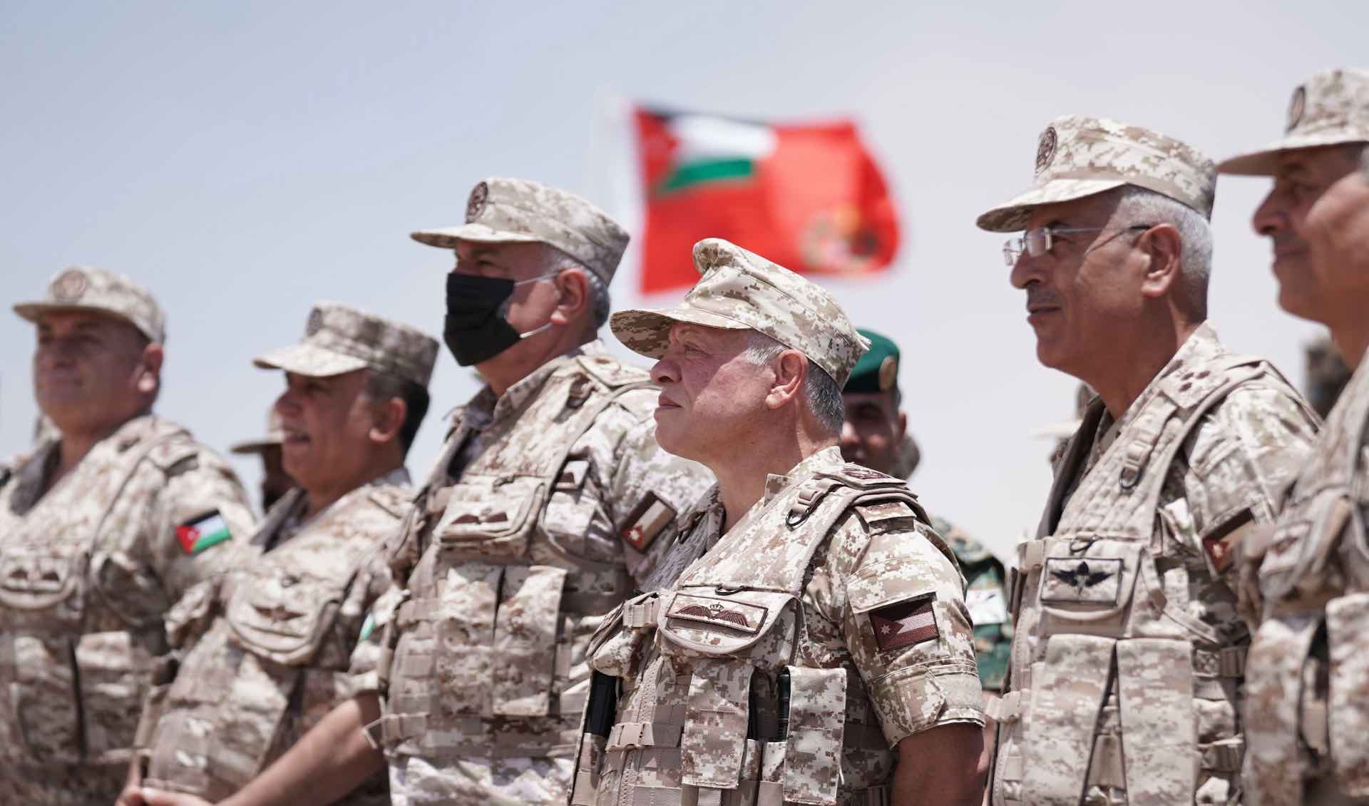 King Abdullah attends tactical military exercise